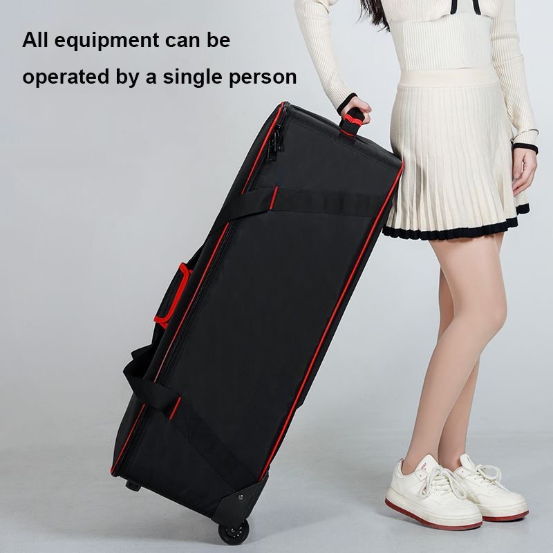 Foldable Rolling Luggage Bag - 전문 스튜디오용 플래시 조명 세트, 바퀴